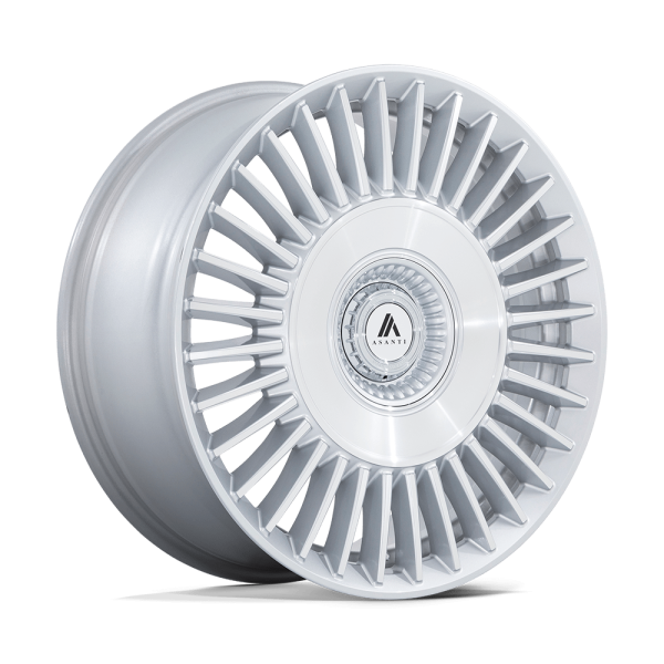 20" ASANTI BLACK LABEL WHEELS TIARA GLOSS SILVER MACHINED FACE FINISH RIMS