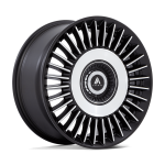 20" ASANTI BLACK LABEL WHEELS TIARA SATIN BLACK MACHINED FACE FINISH RIMS