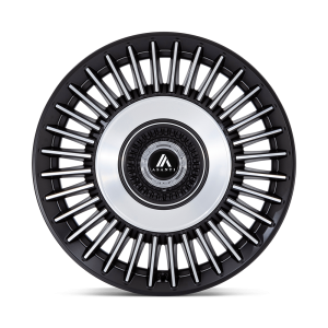 20" ASANTI BLACK LABEL WHEELS TIARA SATIN BLACK MACHINED FACE FINISH RIMS - Image 2