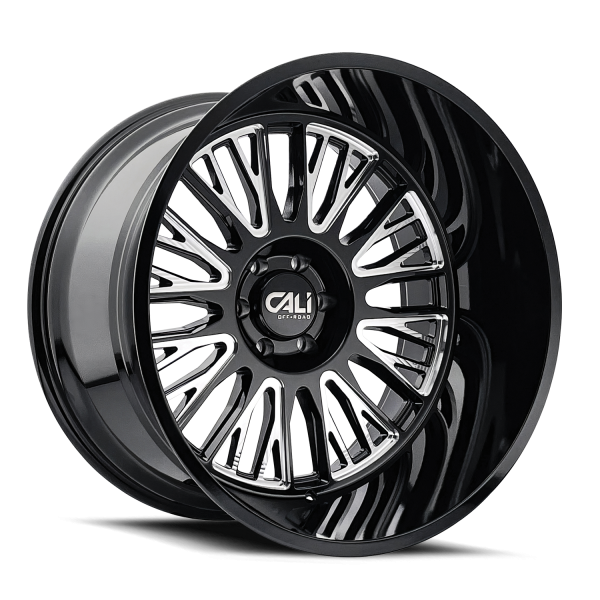 VertexBM 20" CALI WHEELS VERTEX 9116 GLOSS BLACK W/MILLED SPOKES FINISH RIMS