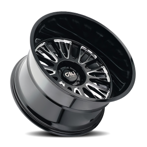 20" CALI WHEELS VERTEX 9116 GLOSS BLACK W/MILLED SPOKES FINISH RIMS - Image 2