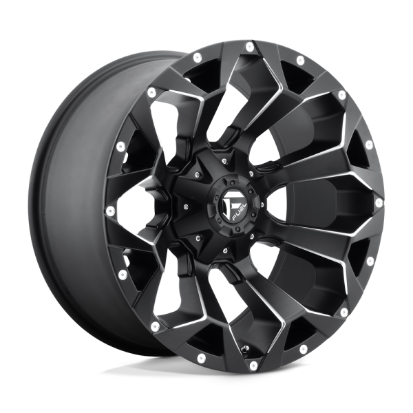 18" FUEL WHEELS D546 ASSAULT BLACK MILLED OFF-ROAD RIMS