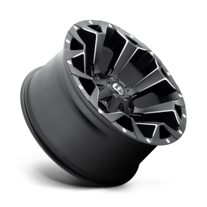 18" FUEL WHEELS D546 ASSAULT BLACK MILLED OFF-ROAD RIMS - Image 2