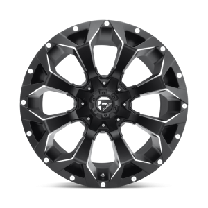 18" FUEL WHEELS D546 ASSAULT BLACK MILLED CROSSOVER RIMS - Image 3