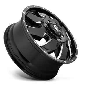 18" FUEL WHEELS D574 CLEAVER GLOSS BLACK MILLED OFF-ROAD RIMS - Image 2