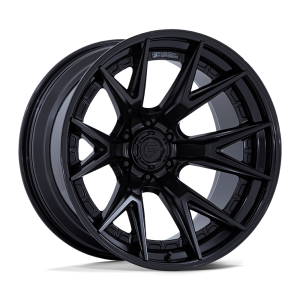 18" FUEL WHEELS D402 CATALYST MATTE BLACK WITH GLOSS BLACK LIP OFF-ROAD FUSION FORGED RIMS