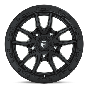 18" FUEL WHEELS D679 REBEL MATTE BLACK 5-LUG OFF-ROAD RIMS - Image 3
