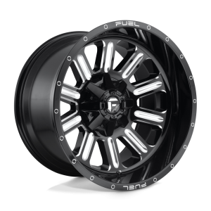 18" FUEL WHEELS D620 HARDLINE GLOSS BLACK MILLED OFF-ROAD RIMS
