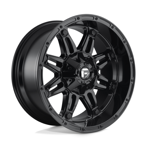 18" FUEL WHEELS D625 HOSTAGE GLOSS BLACK OFF-ROAD RIMS