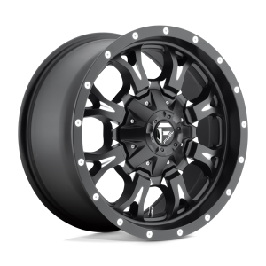 18" FUEL WHEELS D517 KRANK MATTE BLACK MILLED OFF-ROAD RIMS