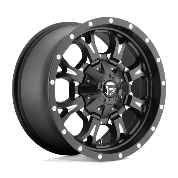 18" FUEL WHEELS D517 KRANK MATTE BLACK MILLED OFF-ROAD RIMS