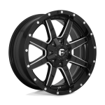 18" FUEL WHEELS D538 MAVERICK BLACK MILLED OFF-ROAD RIMS