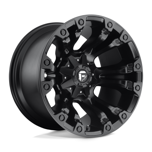 18" FUEL WHEELS D560 VAPOR MATTE BLACK CROSSOVER RIMS